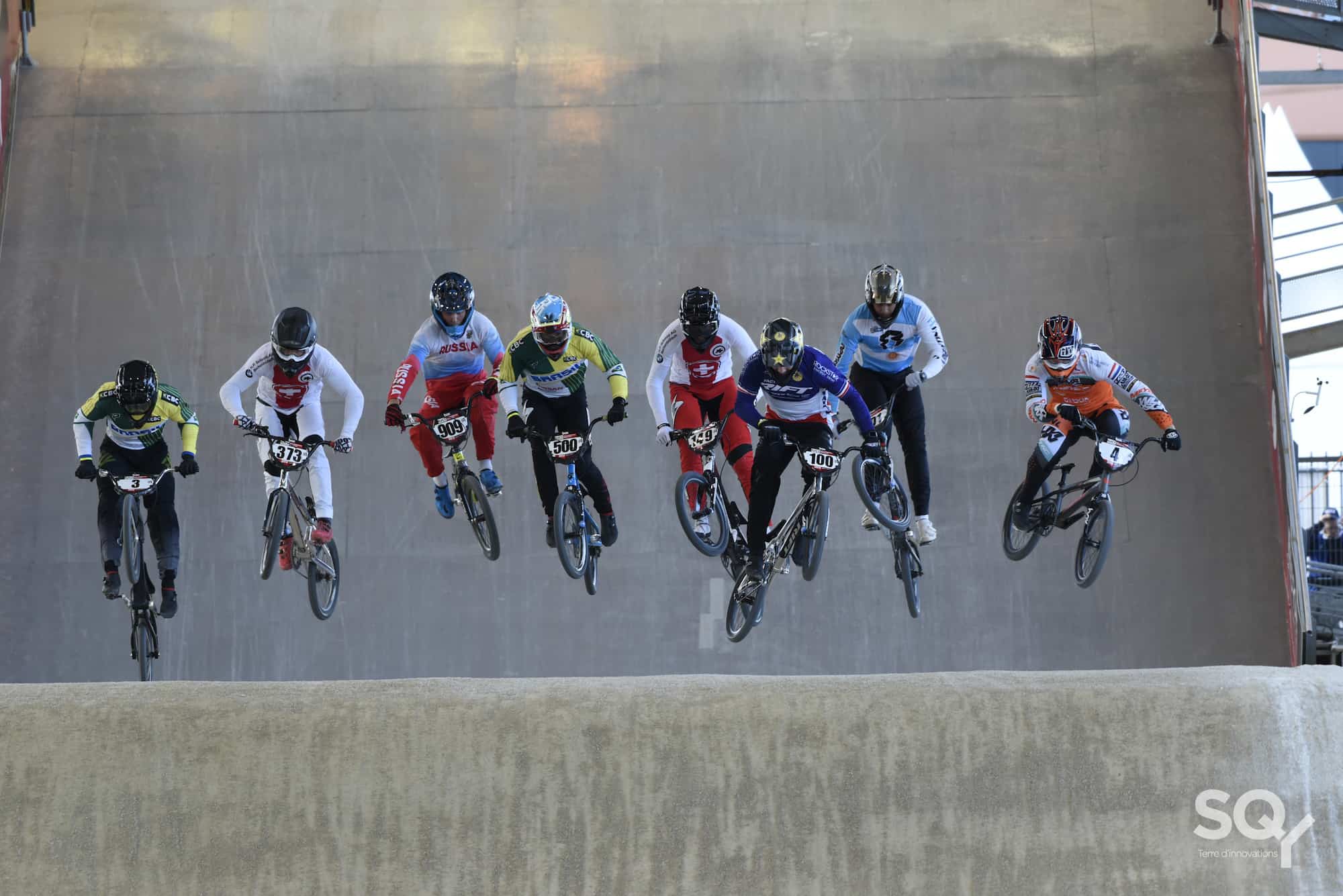 Coupe du monde de BMX au velodrome national, manche samedi Victoire de Marion Valentino